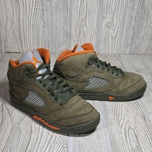 Nike Air Jordan 5 Retro PS Olive Sneakers Kids Size 3Y